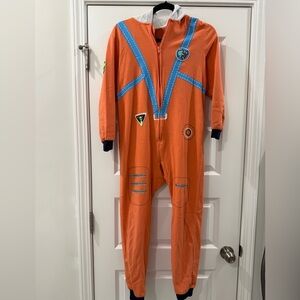 Cat & Jack Orange Bodysuit with Blue Details